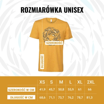 THE CHOSEN - T-shirt MUSZTARDOWY (Ławica ryb) - Unisex